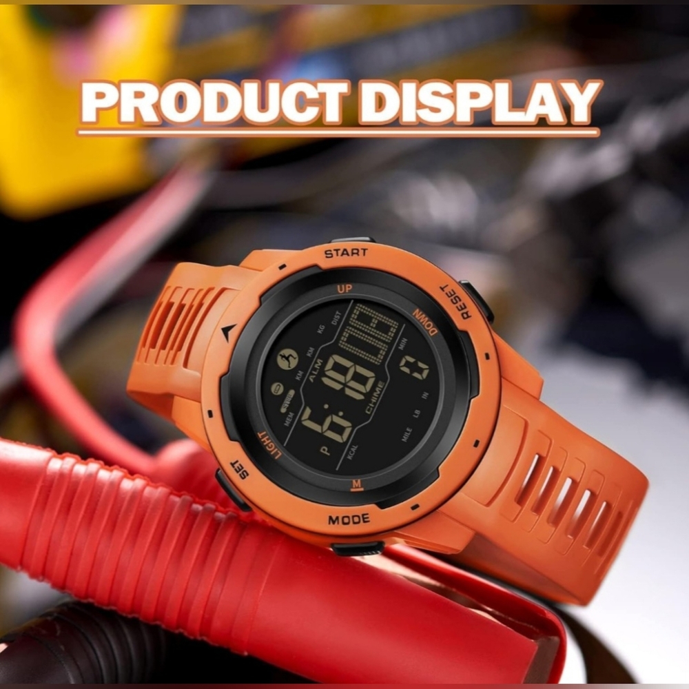Men's Digital Fitness Watch Waterproof Pedometer..... - Picture 3 of 7